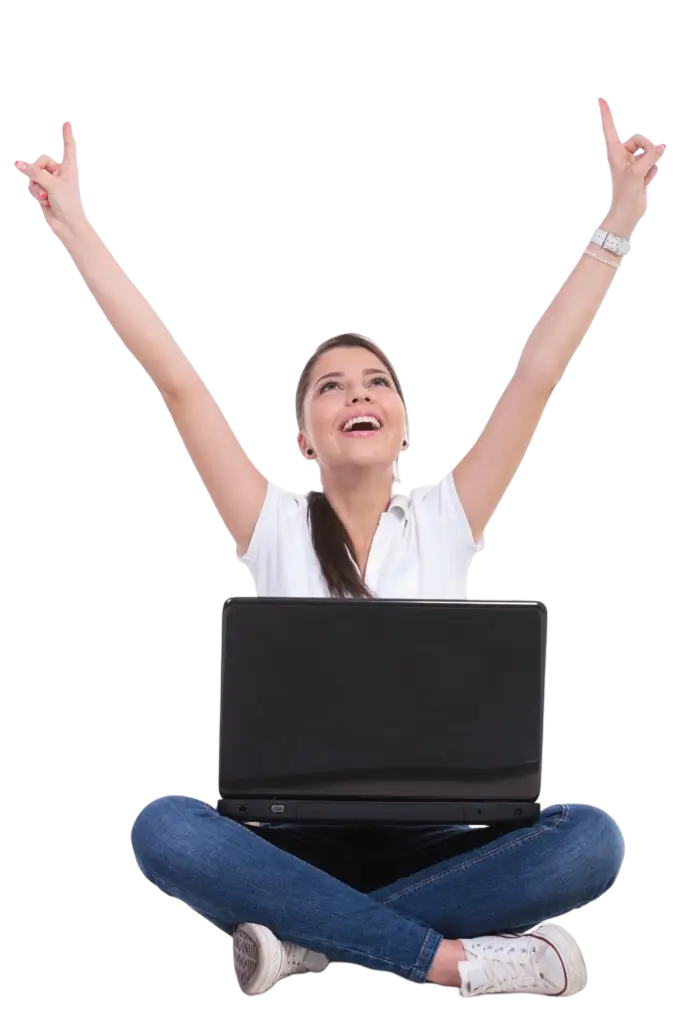 Cliente utilizando Airweb Internet con notebook